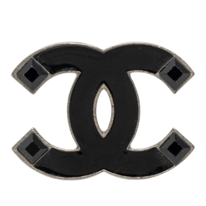 CC Émail et Brass Broche Other Noir