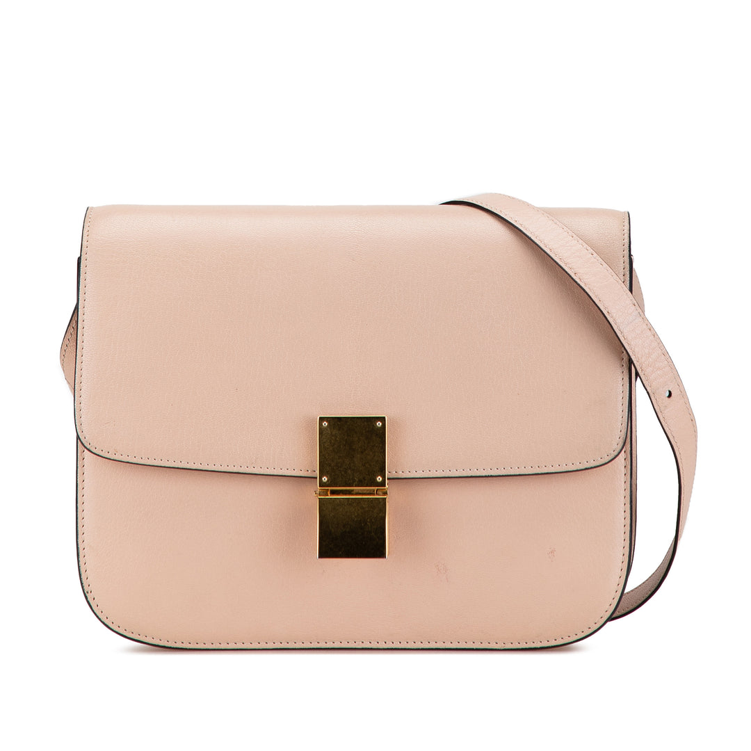 Medium Calfskin Classic Box Pink - Gaby Paris