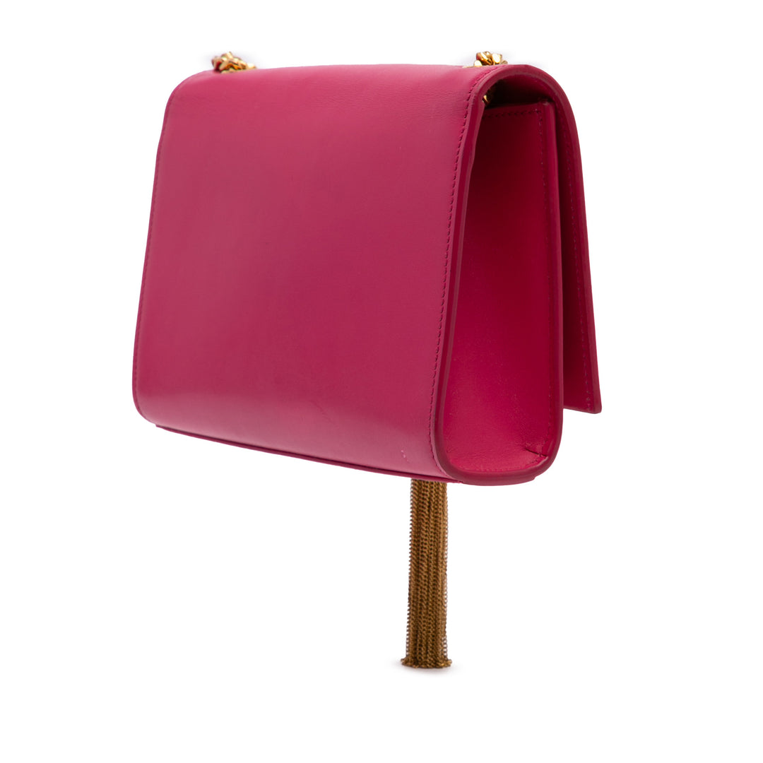 Medium Smooth Calfskin Classic Monogram Kate Tassel Crossbody Pink - Gaby Paris