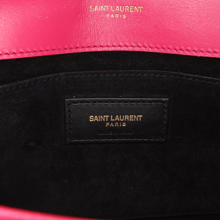 Medium Smooth Calfskin Classic Monogram Kate Tassel Crossbody Pink - Gaby Paris