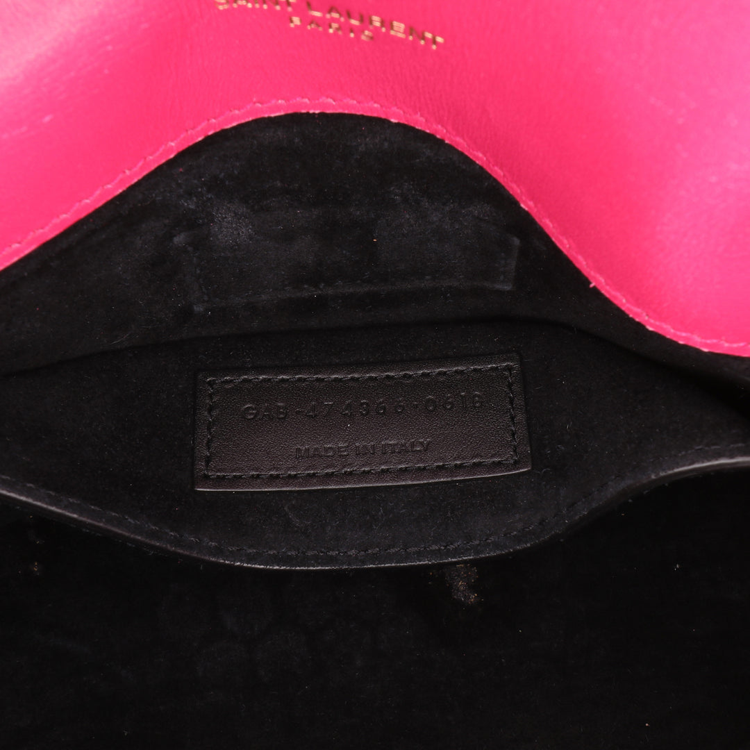 Medium Smooth Calfskin Classic Monogram Kate Tassel Crossbody Pink - Gaby Paris