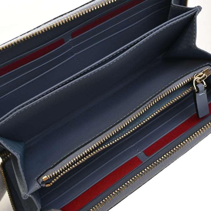 Rockstud Portefeuille long zippé Bleu