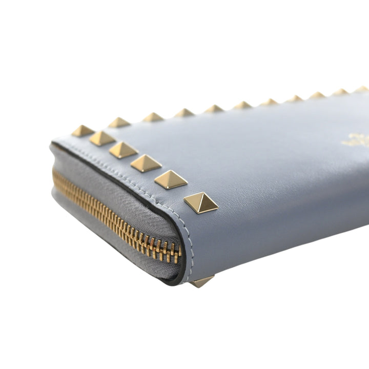 Rockstud Portefeuille long zippé Bleu