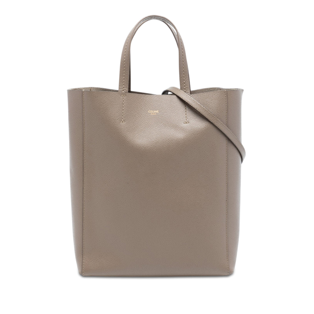 Celine Small Cuir de veau grainé Cabas vertical