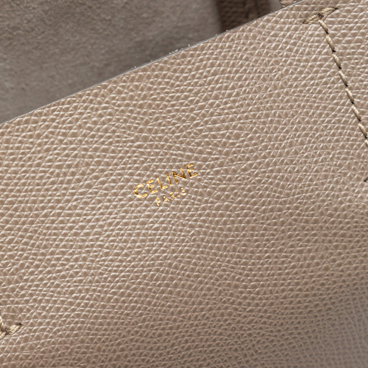 Celine Small Cuir de veau grainé Cabas vertical