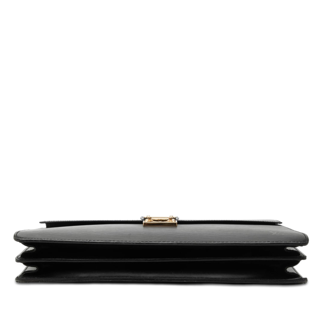 Louis Vuitton Serviette Conseiller Épi Noir – vue 3 – GABY PARIS