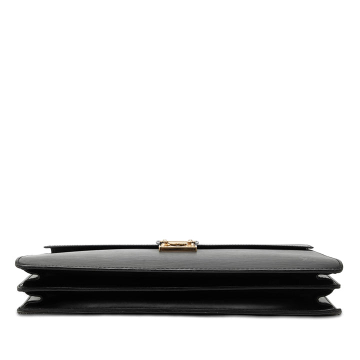 Louis Vuitton Serviette Conseiller Épi Noir – vue 3 – GABY PARIS