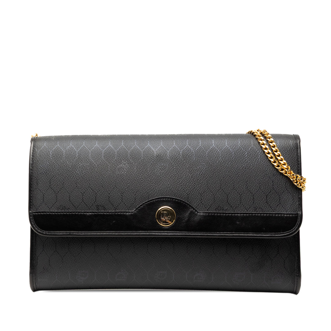 Dior Honeycomb Coated Toile Chain Sac porté croisé
