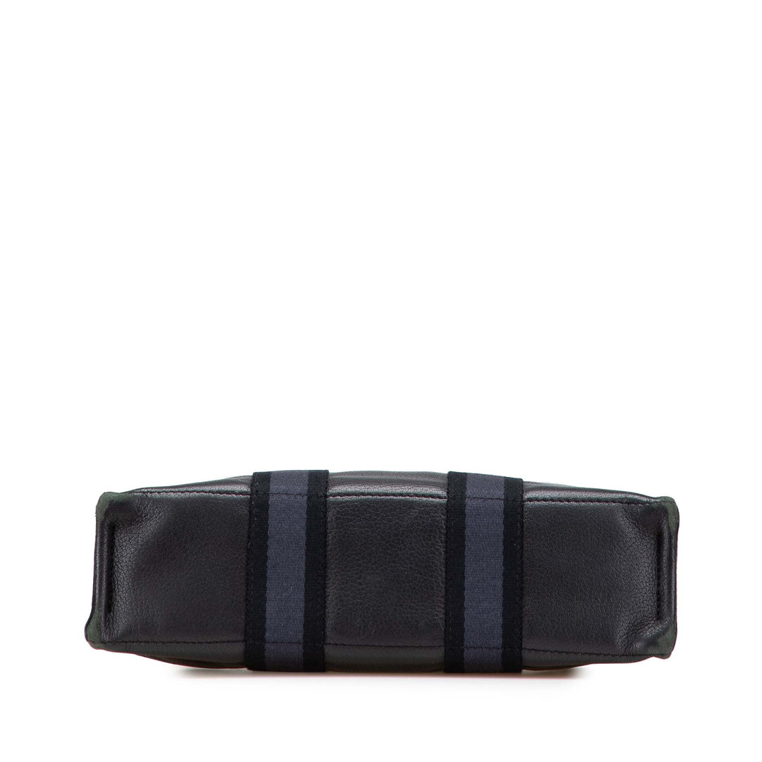 Canvas and Leather Fourre Tout PM Blue - Gaby Paris