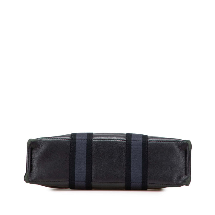 Canvas and Leather Fourre Tout PM Blue - Gaby Paris