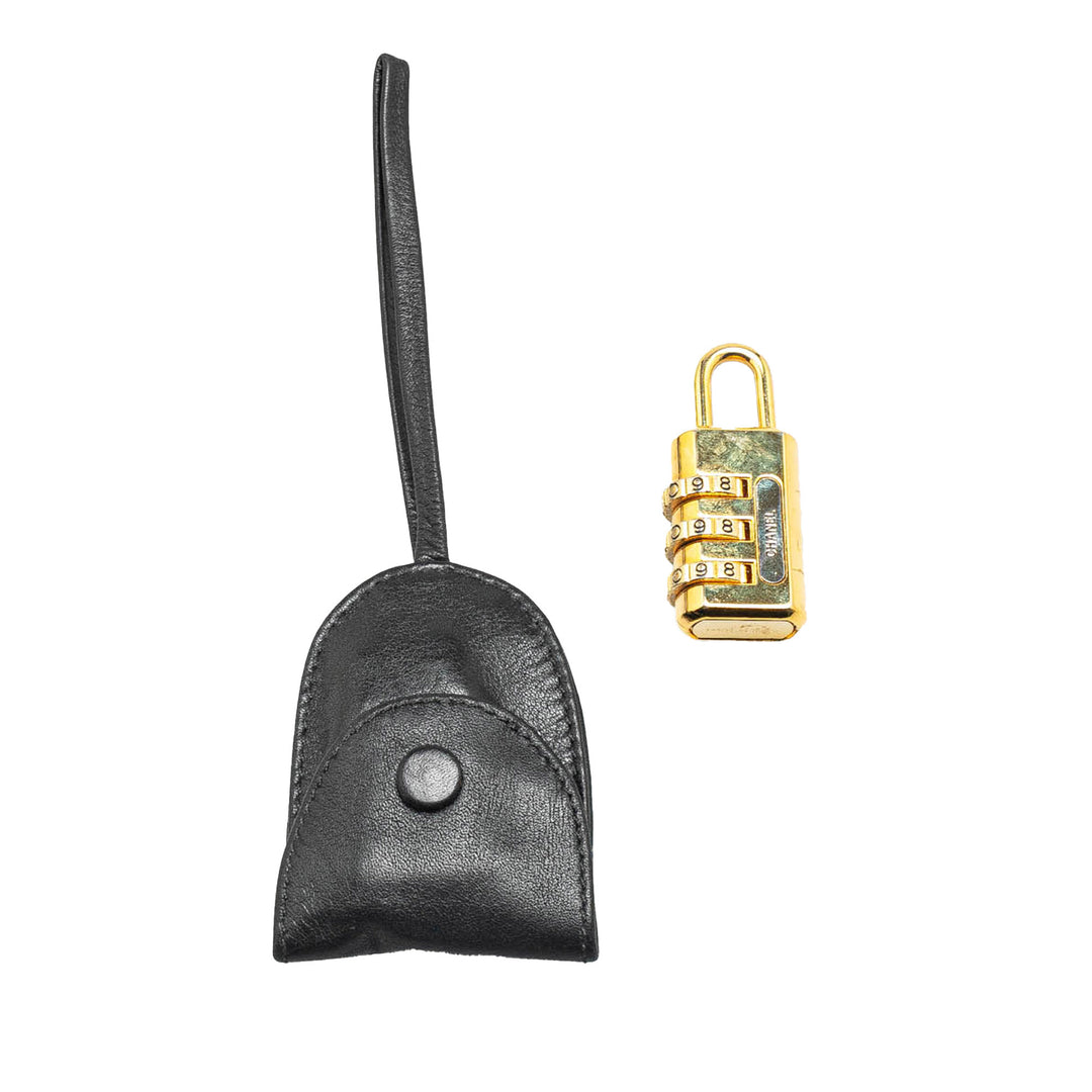 Gold Plated Resettable Padlock Gold - Gaby Paris