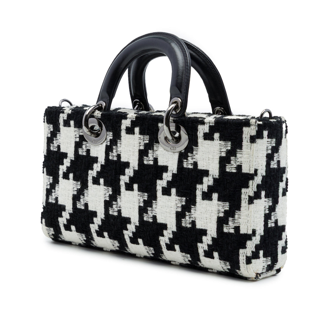 Dior Macro Houndstooth Lady D Joy Moyen Noir – vue 2 – GABY PARIS
