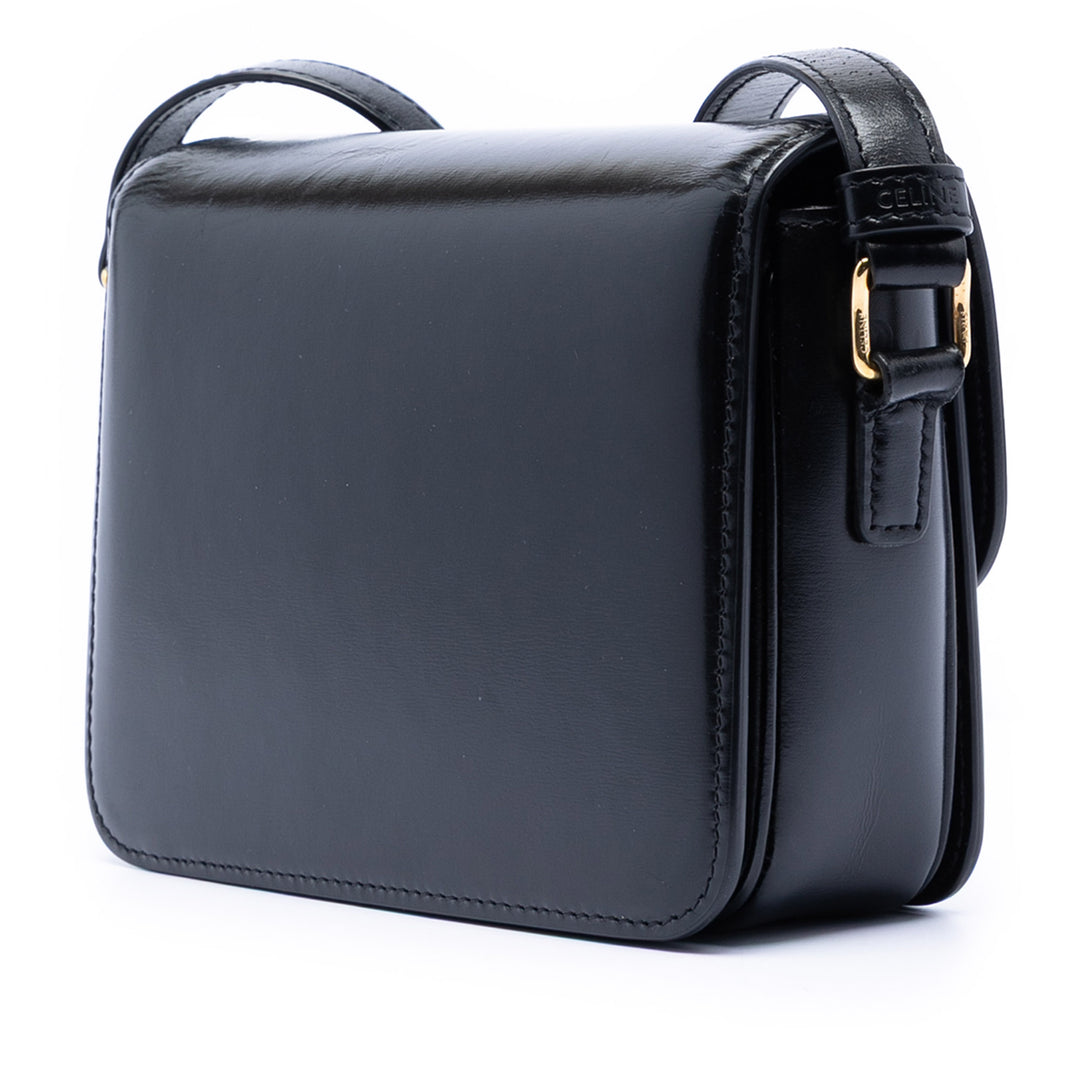 Celine Teen brillant Cuir de veau Triomphe Sac porté croisé