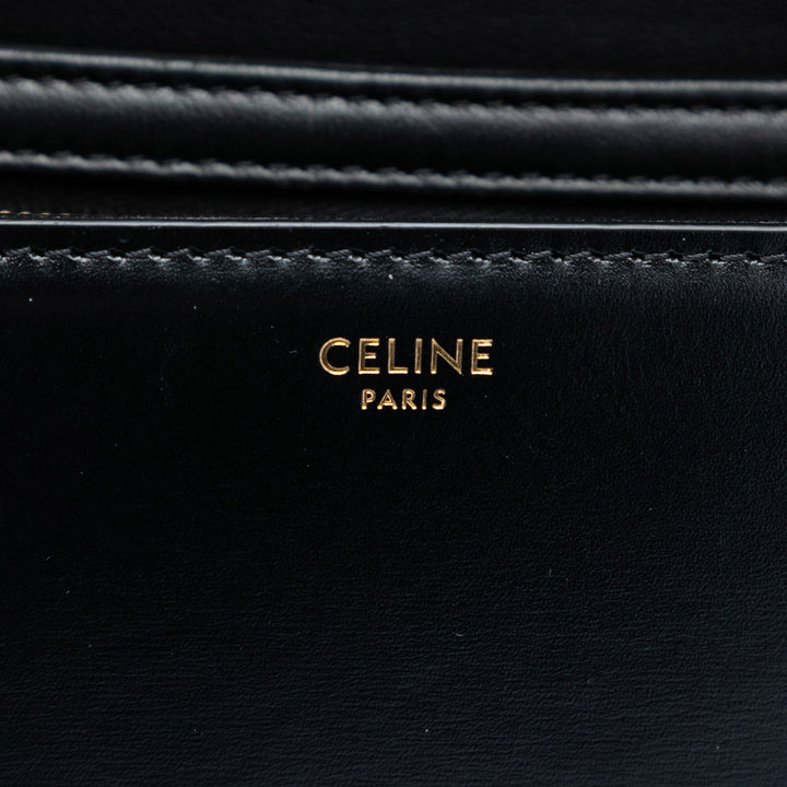 Celine Teen brillant Cuir de veau Triomphe Sac porté croisé
