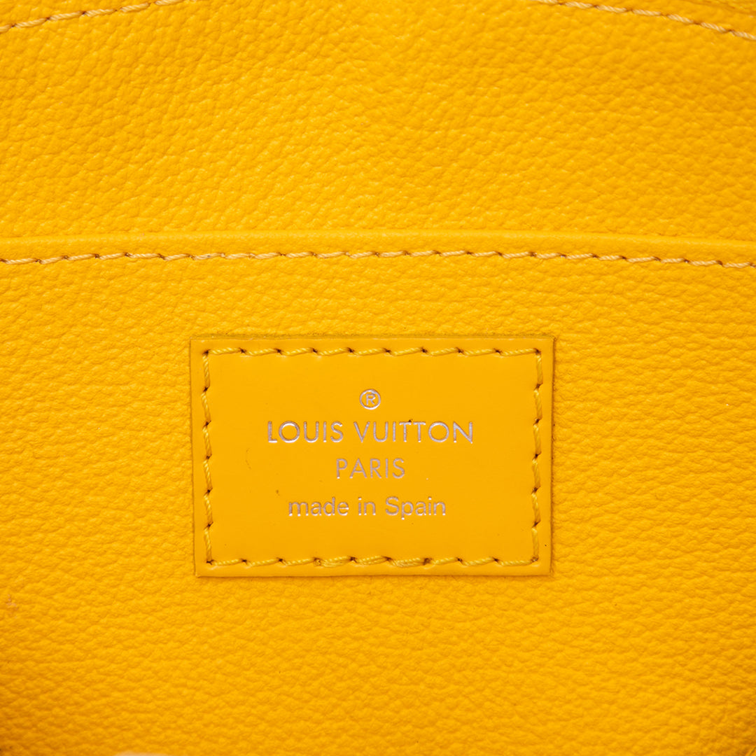 Trousse de maquillage PM Épi Jaune