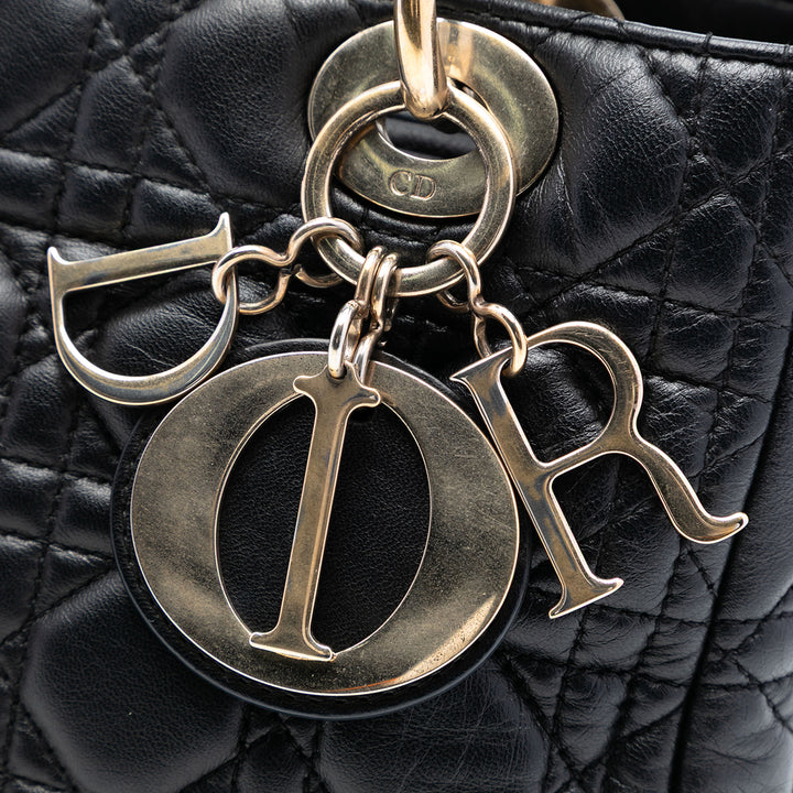 Dior Medium Cuir d’agneau Cannage Lady Dior