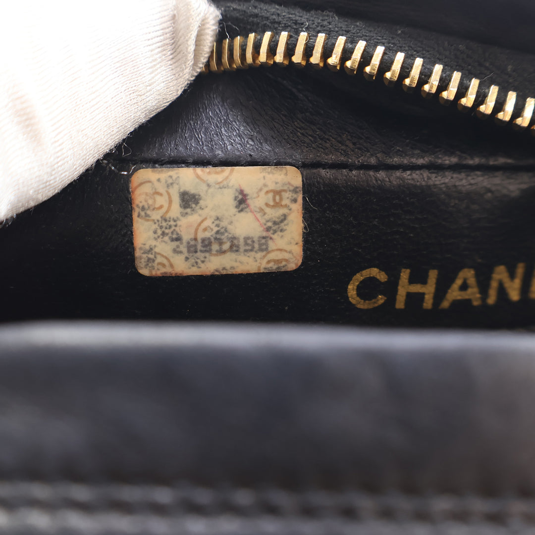 Chanel Small Matelassé Cuir d’agneau Diana Pompon Sac caméra