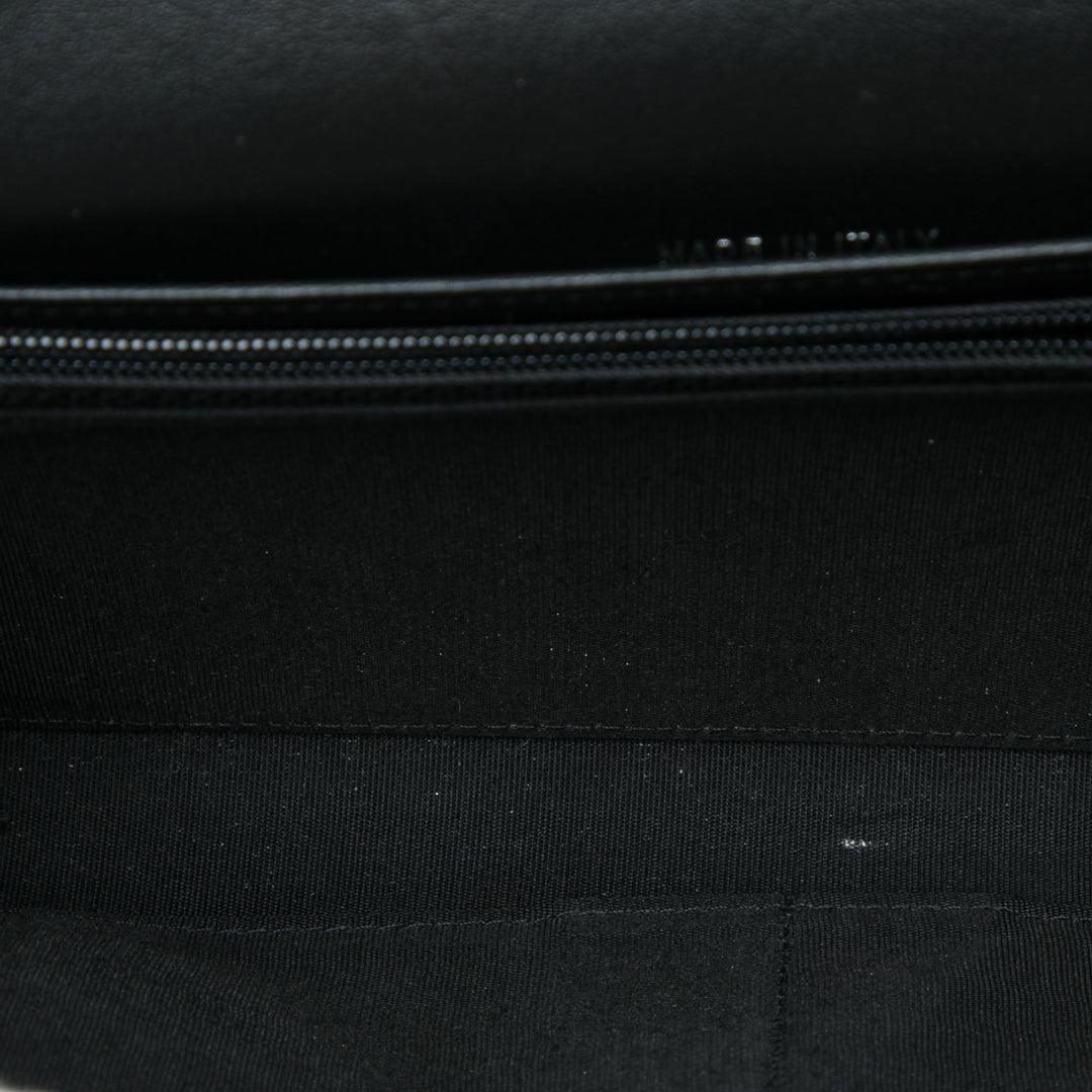 Chanel Matelassé Boy Wallet on Chain Cuir d'agneau Noir