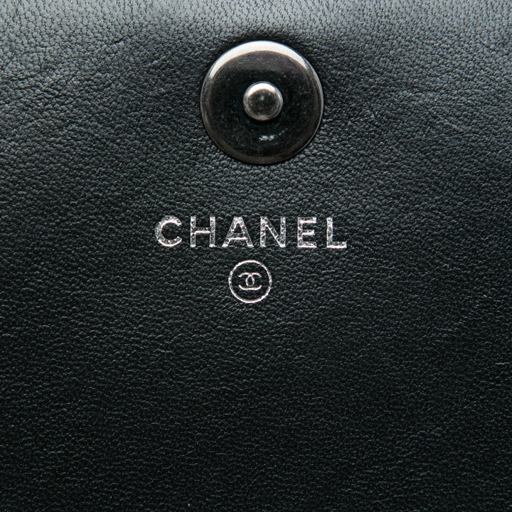 Chanel Matelassé Boy Wallet on Chain Cuir d'agneau Noir