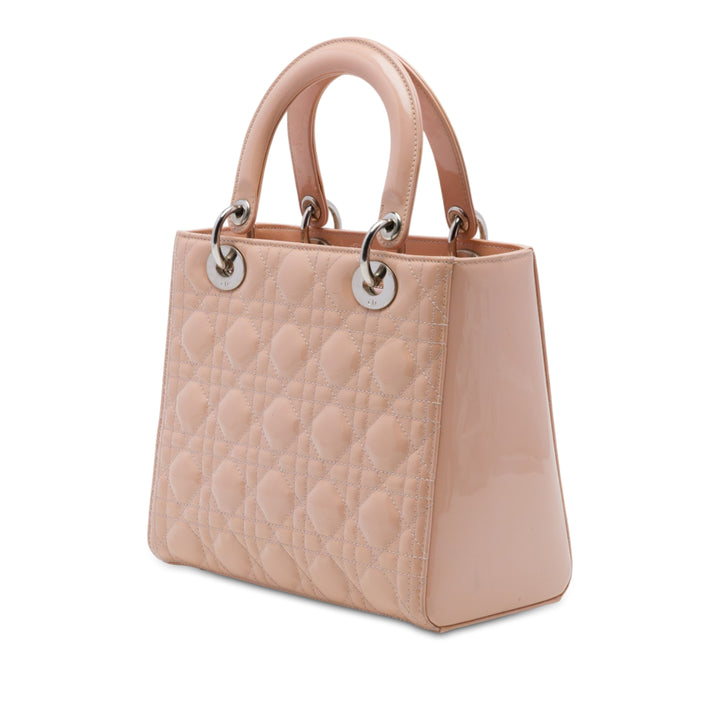 Lady Dior Cannage Moyen Rose