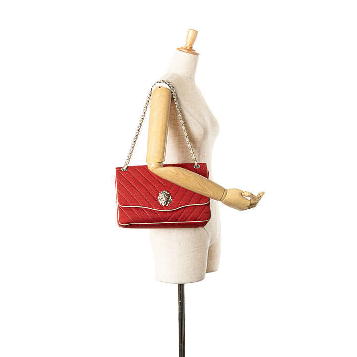 Jumbo Chevron Jersey Leo Lion Flap Red - Gaby Paris