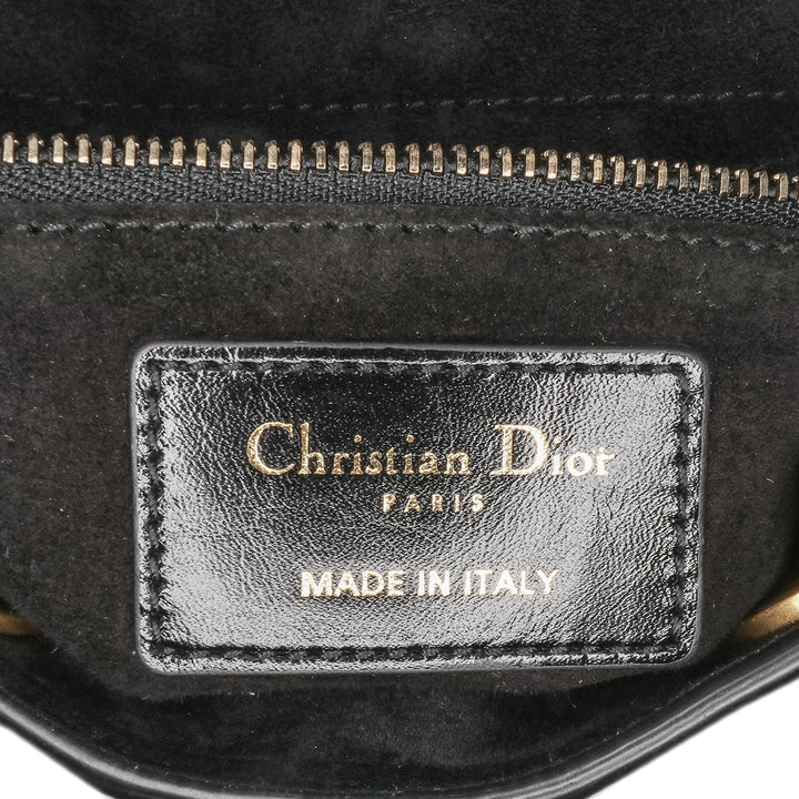 Small Crinkled Patent Cannage My ABCDior Lady Dior Black - Gaby Paris