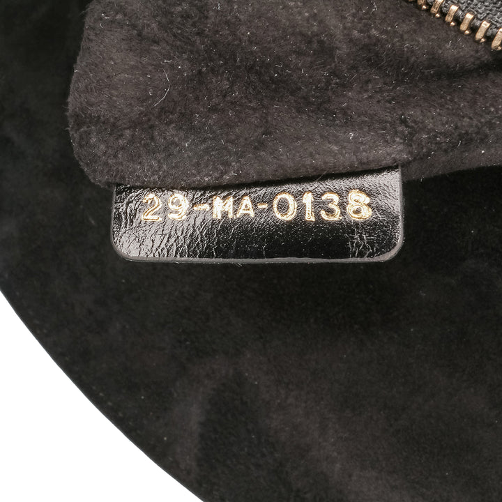 Small Crinkled Patent Cannage My ABCDior Lady Dior Black - Gaby Paris
