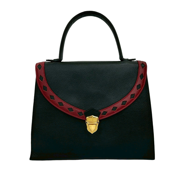 Saint Laurent Cuir Diamond Cut sac à anse supérieure