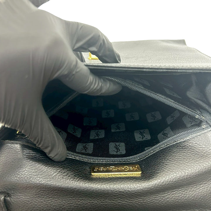 Saint Laurent Cuir Diamond Cut sac à anse supérieure