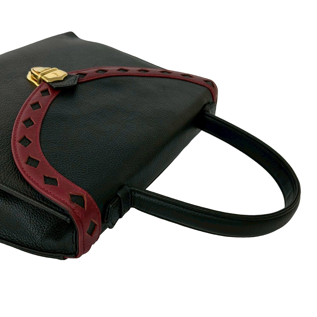 Saint Laurent Cuir Diamond Cut sac à anse supérieure