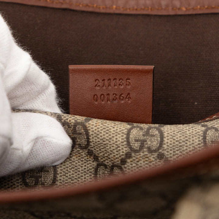 Gucci Cabas Web GG Supreme Marron – vue 6 – GABY PARIS