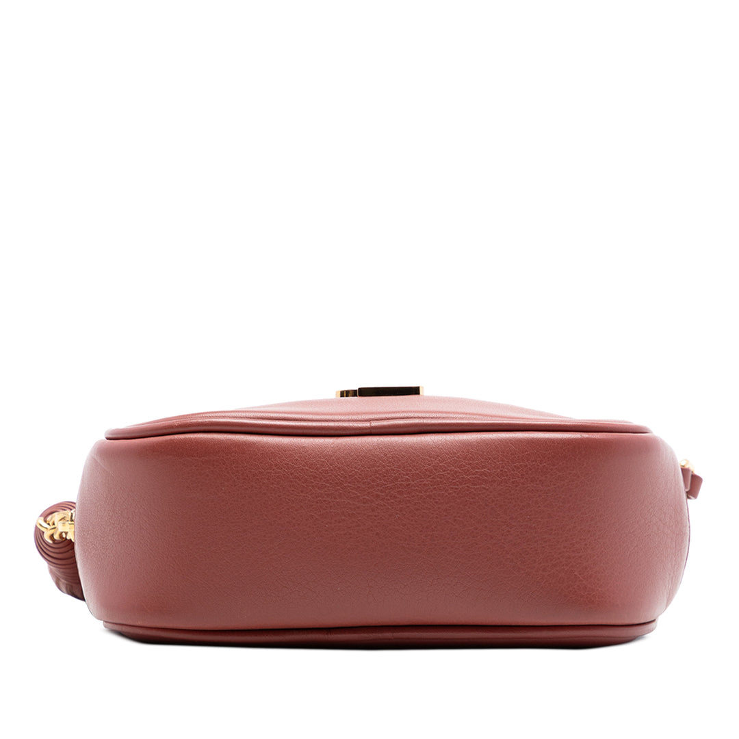 Blogger Sac Cuir de veau Rouge