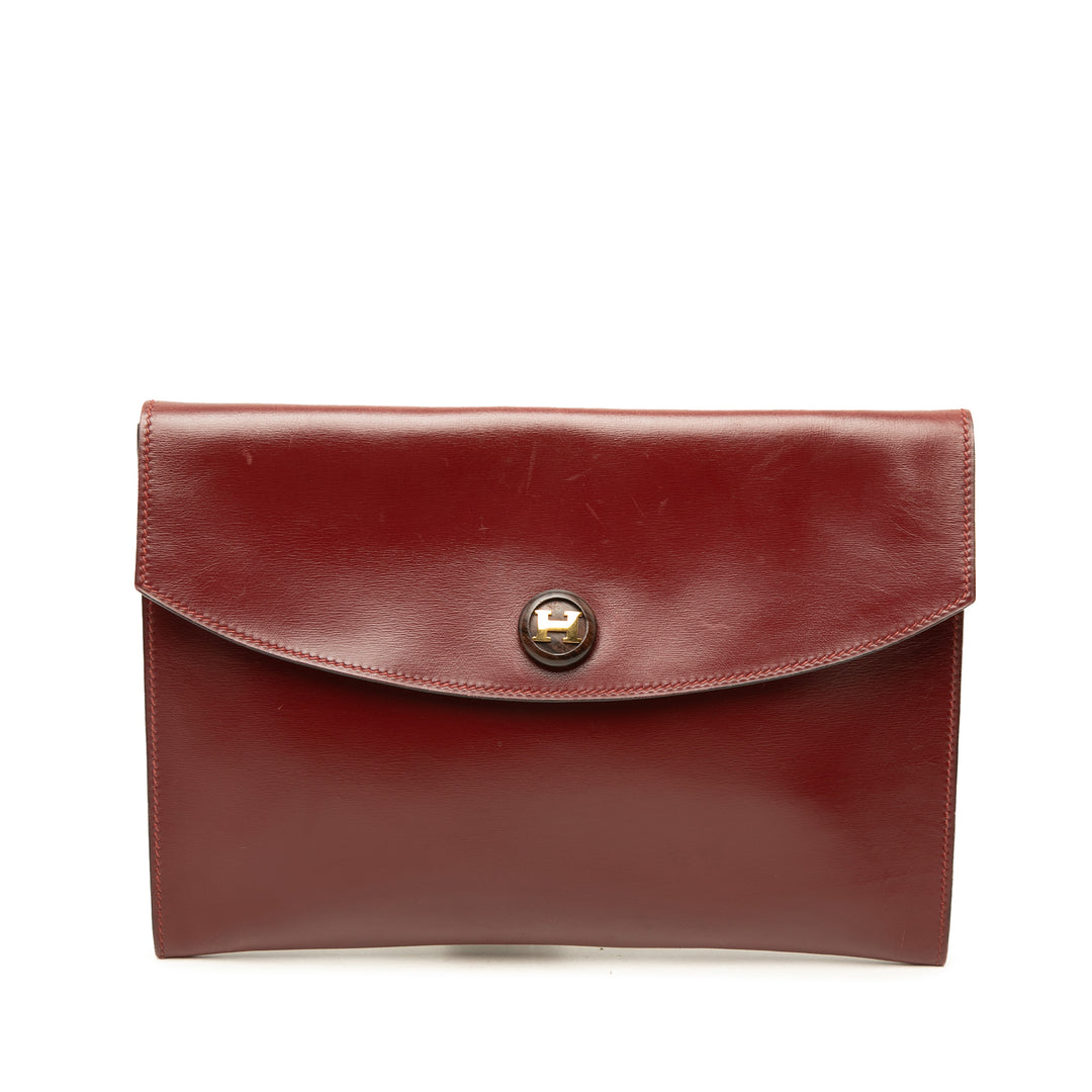 Hermès Pochette Box Veau Rio Box Rouge – vue principale – GABY PARIS