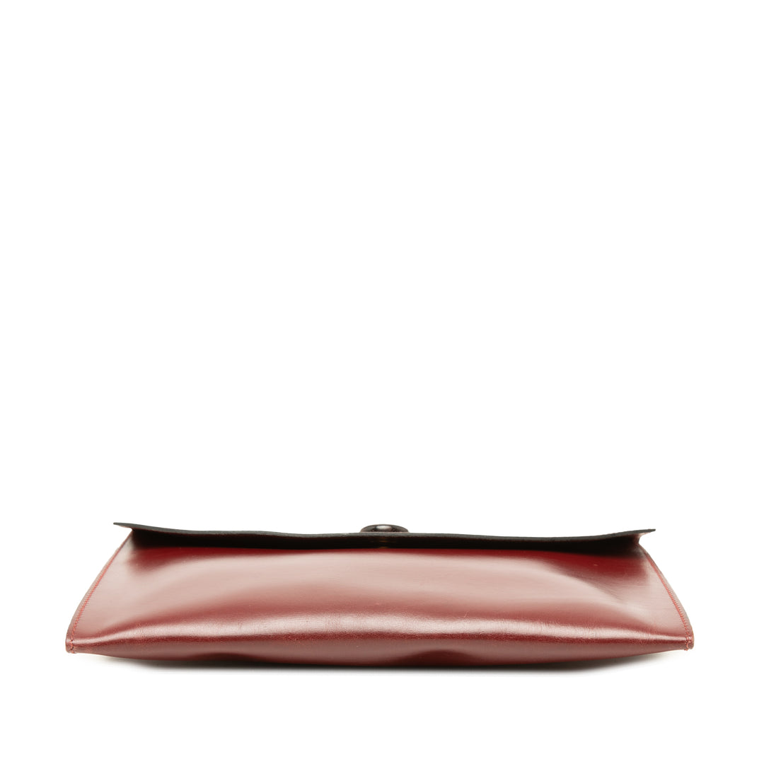 Hermès Pochette Box Veau Rio Box Rouge – vue 3 – GABY PARIS