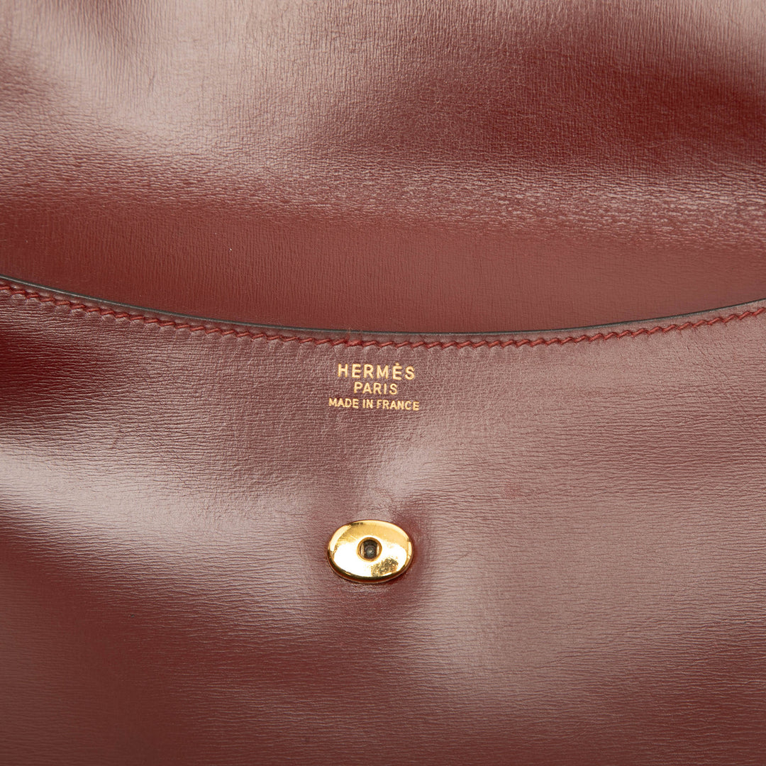 Hermès Pochette Box Veau Rio Box Rouge – vue 5 – GABY PARIS