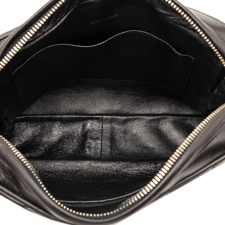 Chanel CC Diagonal Matelassé Cuir d’agneau Pompon Sac caméra