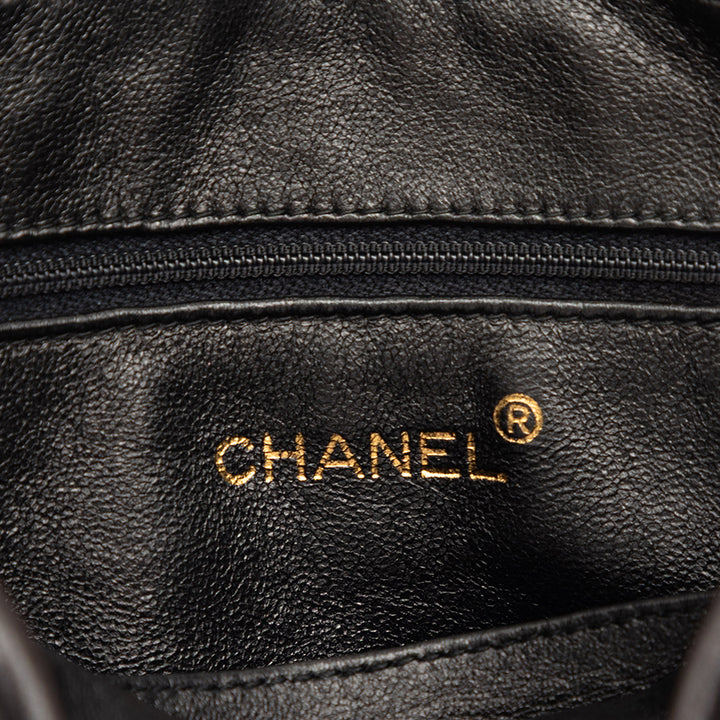 Chanel CC Diagonal Matelassé Cuir d’agneau Pompon Sac caméra