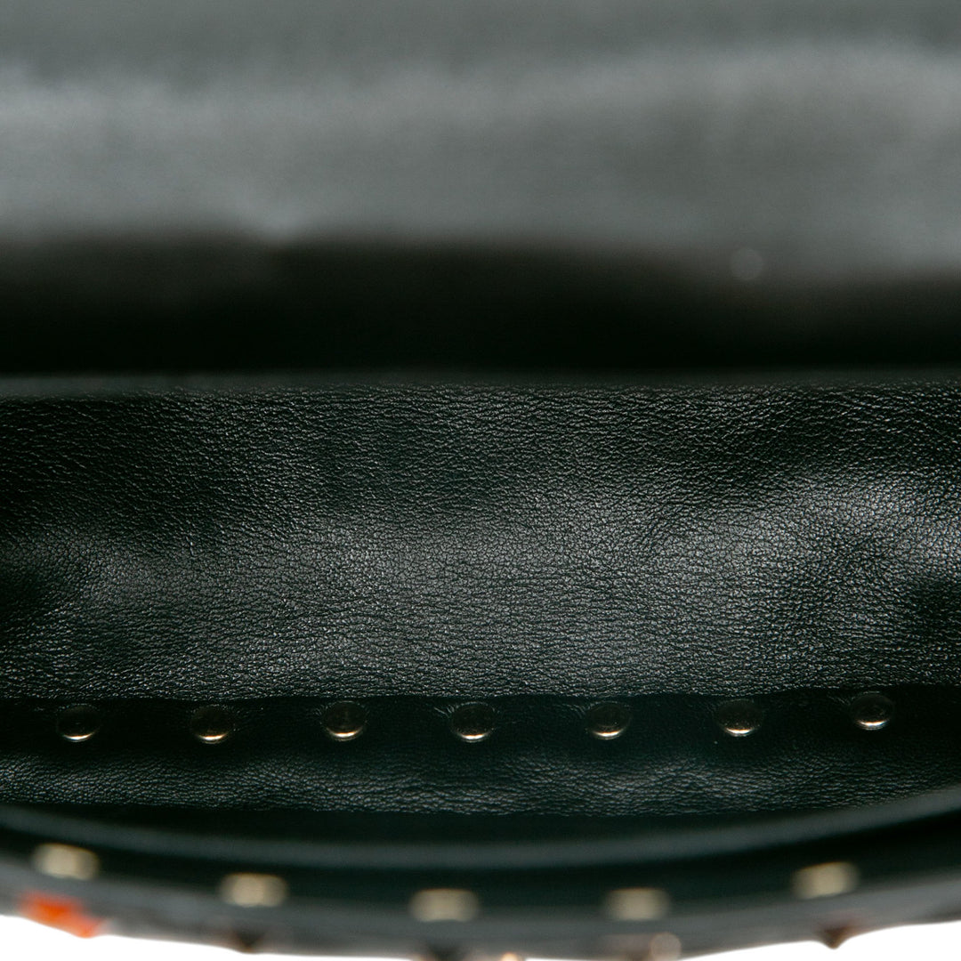 Valentino Sac à main VLTN Rockstud Spike Moyen Cuir d'agneau Noir – vue 4 – GABY PARIS