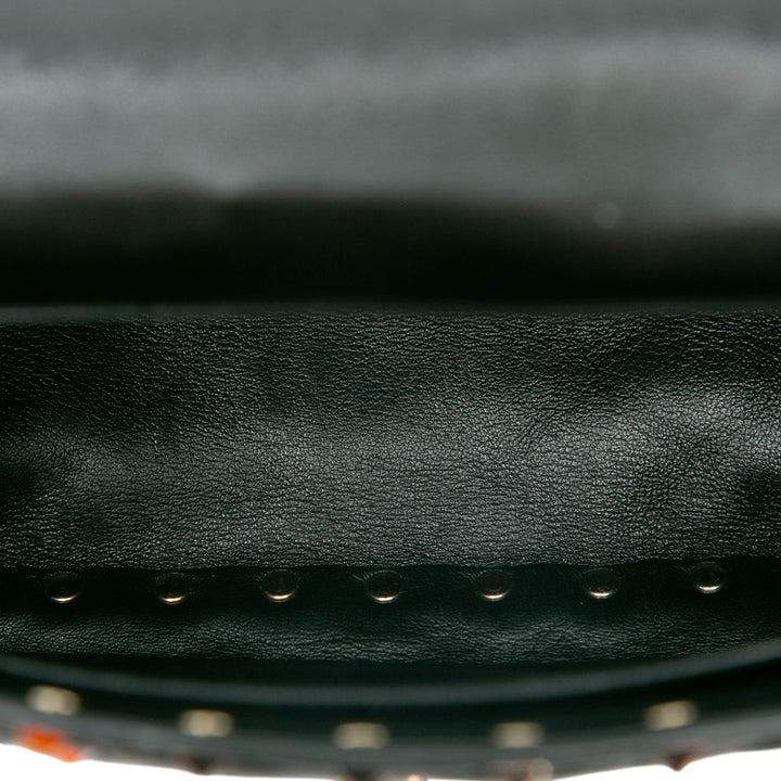 Valentino Sac à main VLTN Rockstud Spike Moyen Cuir d'agneau Noir – vue 4 – GABY PARIS