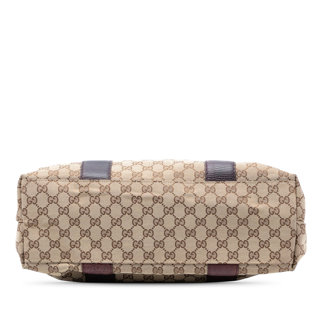 Gucci Medium GG Toile Bamboo Libeccio Cabas