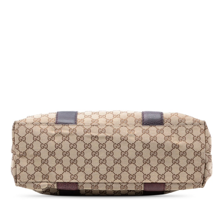 Gucci Medium GG Toile Bamboo Libeccio Cabas