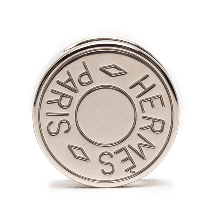 Hermès Palladium Plated Clou De Selle Foulard Bague Argenté – GABY PARIS Authentique