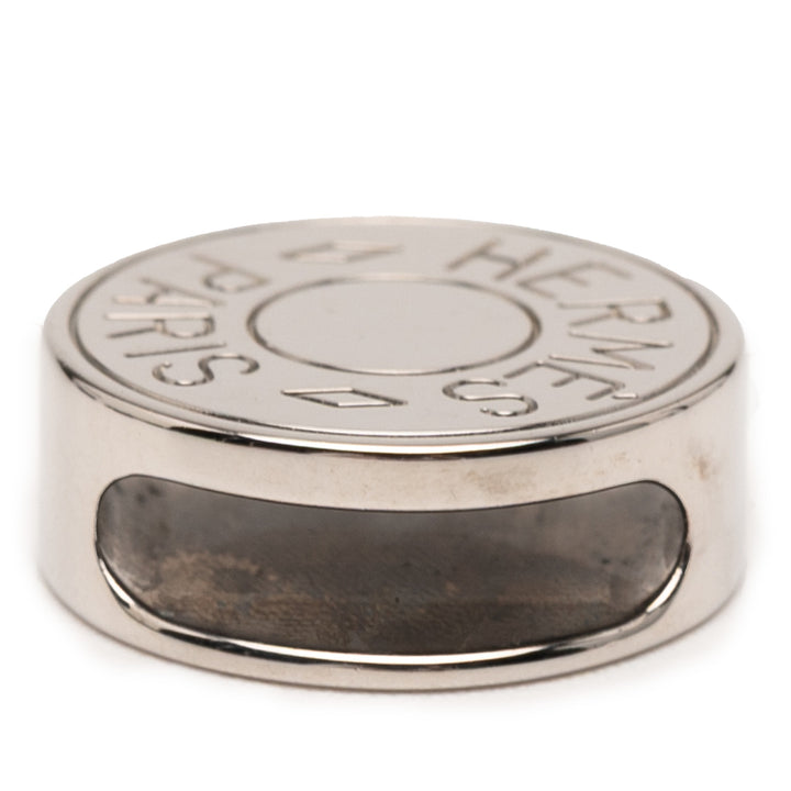 Hermès Palladium Plated Clou De Selle Foulard Bague Argenté – GABY PARIS Authentique