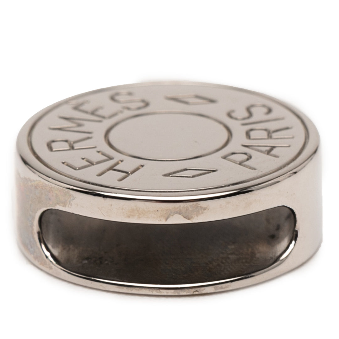 Hermès Palladium Plated Clou De Selle Foulard Bague Argenté – GABY PARIS Authentique