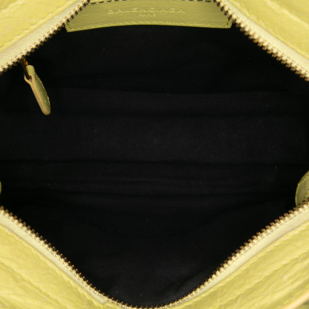 Mini Lambskin Motocross City Giant 21 Satchel Yellow - Gaby Paris