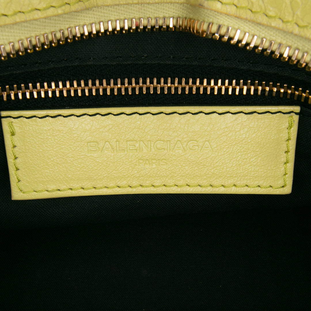 Mini Lambskin Motocross City Giant 21 Satchel Yellow - Gaby Paris