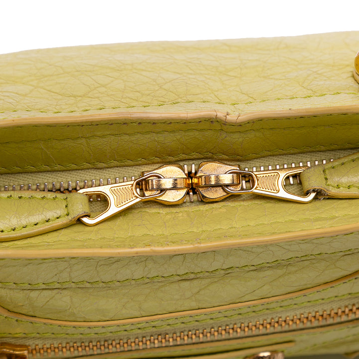 Mini Lambskin Motocross City Giant 21 Satchel Yellow - Gaby Paris