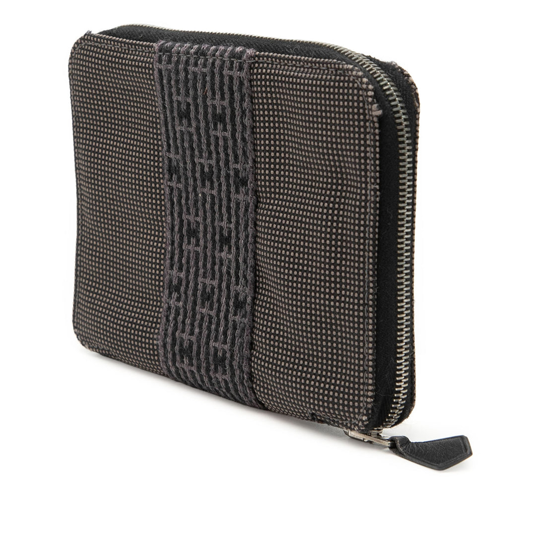 Hermès Toile Herline Zip Portefeuille