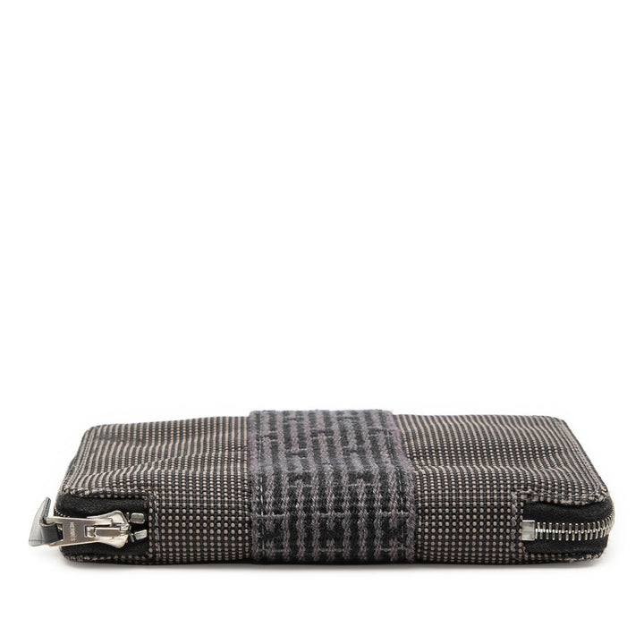 Hermès Toile Herline Zip Portefeuille