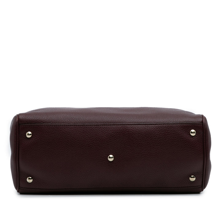Gucci Medium Cuir de veau Bamboo Shopper Sac cartable Rouge – GABY PARIS Authentique